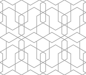 Seamless thin linear vector pattern. Abstract geometric background. Stylish fractal texture.