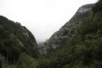 view of the mountains