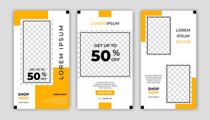 Modern Social Media banner template can be edited. Anyone can use this design easily. Promotional web banners for social media. Elegant sale and discount promo - Vector.