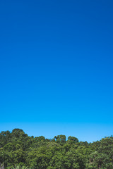 mountain landscape with blue sky