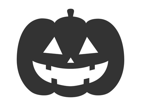 recommend clip art: かぼちゃのランタンのシルエットイラスト
