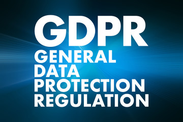Fototapeta premium GDPR - General Data Protection Regulation acronym, technology concept background