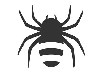 蜘蛛のシルエットイラスト
