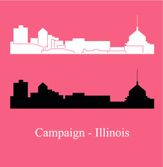 Naklejka premium Campaign, Illinois