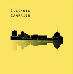 Naklejka premium Campaign, Illinois