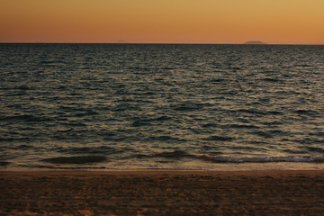 El mar al atardecer