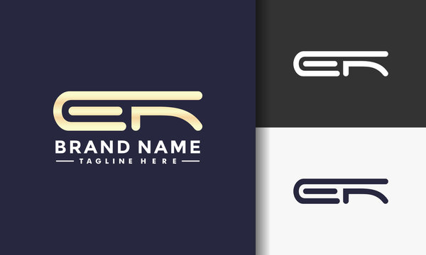 monogram letter ER logo