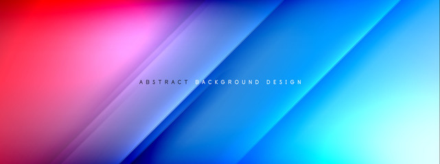 Motion concept neon shiny lines on liquid color gradients abstract backgrounds. Dynamic shadows and lights templates for text