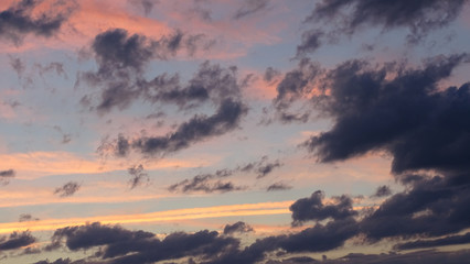 sunset in the mountains
