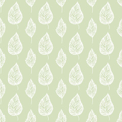 Seamless leaves pattern