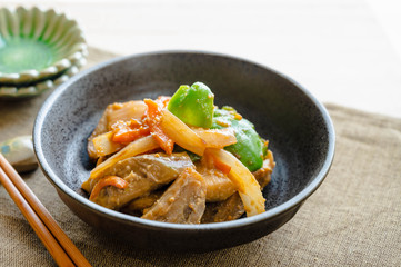 白なすの味噌炒め