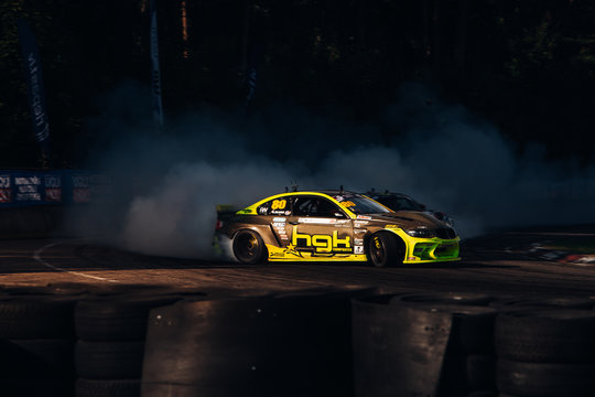 BMW M3 E92 Eurofighter in drift. 