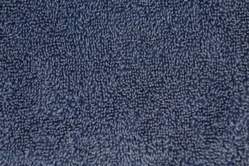 close up de textura textil de toalla en color azul