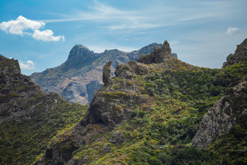 Fototapeta na wymiar Anaga mountain in Tenerife, Spain, Europe
