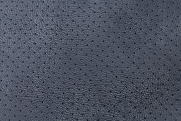 textura textil de imitación piel perforada en color negro - obrazy, fototapety, plakaty