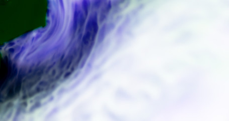 Macro Paint with Vibrant Color Palette. Acrylic Paint Mixed with Bright Colourful Dye, Flowing Art.