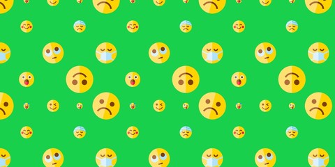 green emoji background