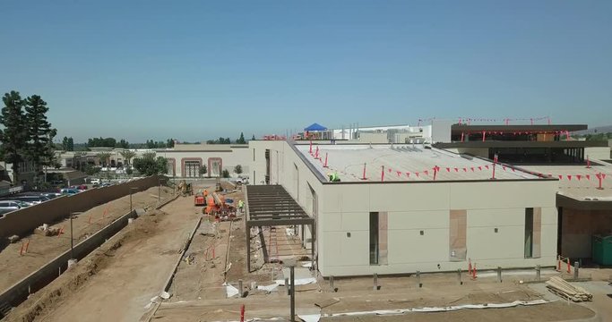 Construction Crew working on Building