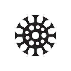 Corona virus icon design. Bacterium concept sign. Microbe vector symbol. Covid-19. 