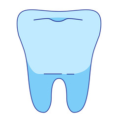 Healthy tooth icon.Flat line art illustration vector.Dental clinic.