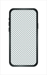 Vector template smartphone for mobile app or web design