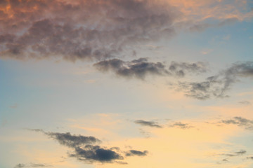 Fototapeta premium beautiful colorful sky and cloud in twilight time background