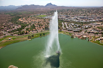 Fountain Hills, Arizona aerial view in 2013