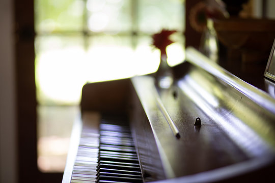 old piano with window light 3