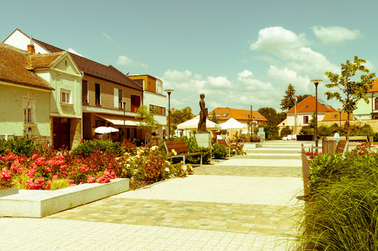 Summer cityscape in Hungary