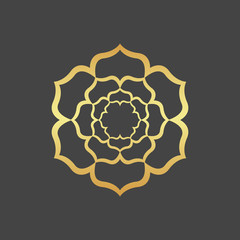 Gold foliage element