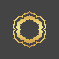 Gold foliage element
