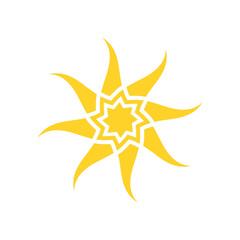 Sun icon illustration
