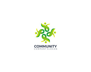 community concept group of people vector design template
