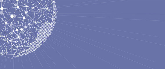 Technology data background, idea of global business solution