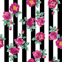 Seamless pattern Flower and Background for Print Fashionable print.Fashion and Stylish Background
