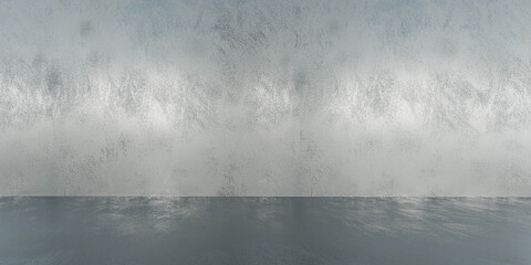 Naklejka na ściany i meble concrete wall background 3d render illustration with reflections
