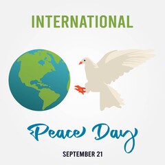 International Peace Day Vector Illustration