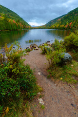 Fototapeta premium Autumn at Bubble Pond, Acadia National Park, Maine