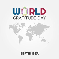 World Gratitude Day Vector Illustration
