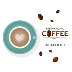 International Coffee Day Vector Illustration
