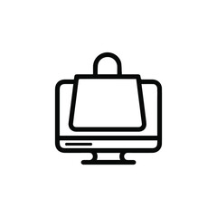 Online shopping vector icon collection