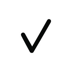 Check mark vector icons. Checklist icon symbol. 