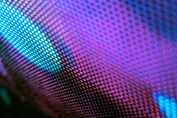 CloseUp LED blurred screen. LED soft focus background. abstract background ideal for design.