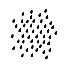 Rain Icon. Raining Symbol. Cloud with rain icon vector