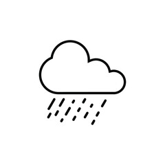 Rain Icon. Raining Symbol. Cloud with rain icon vector