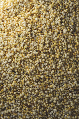 Many Amaranth seeds, top view