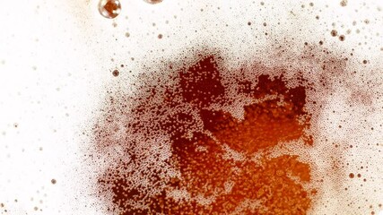 Macro Shot Of Bubbles Rising In A Glass With Beer, Super Slow Motion at 1000 fps. - Powered by Adobe