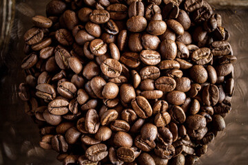roasted coffee beans background