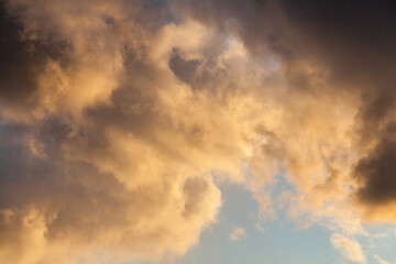 Sunset cloudy sky texture background