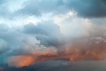 Sunset cloudy sky texture background